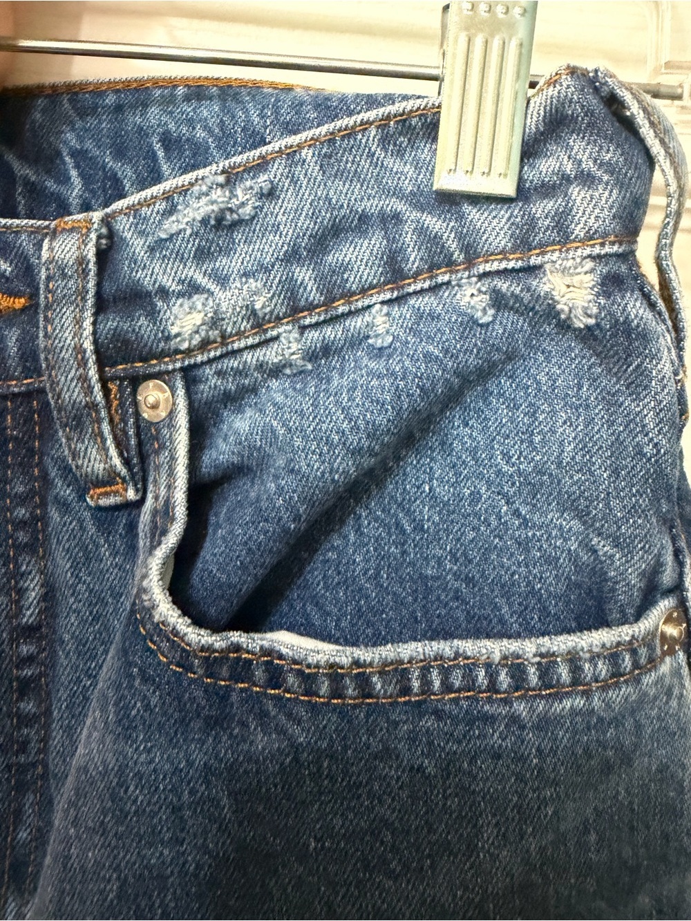 Frame Le High “N” Tight Taper Relaxed Thigh High Waisted Medium Wash Jeans Sz 26 - Picture 9 of 13
